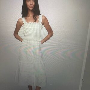Doen/ gap White Lace Midi Dress